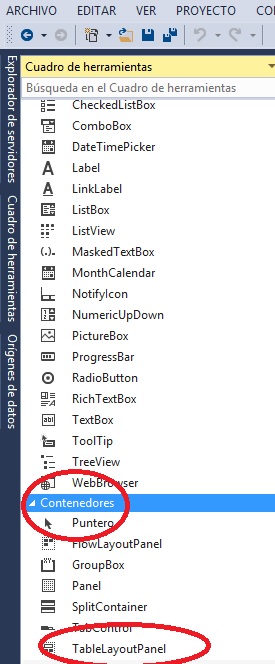 rápido Chaleco Toro Visual Basic.NET - Habilitar Control TablelayoutPanel en cuadro de  herramientas de Visual Studio 2013