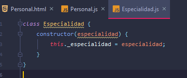 especialidad