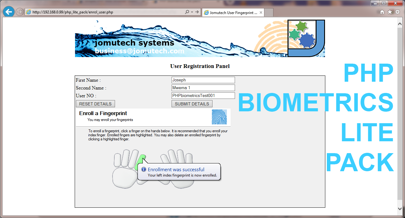 PHP-BIOMETRIC-LITE