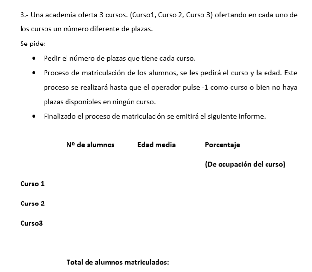 Ejercicio-academia