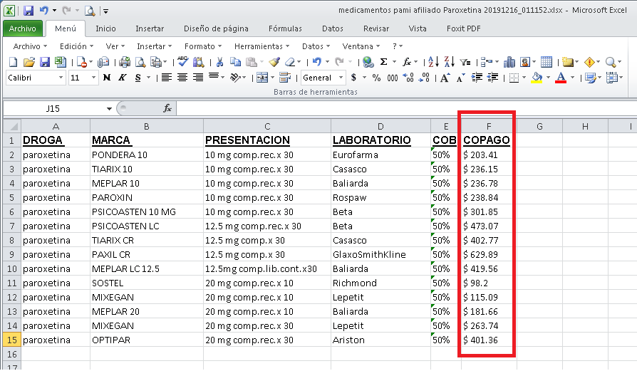 GForo-Excel