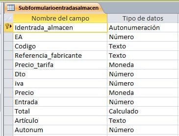 Tabla-Subformularioentradasalmacen