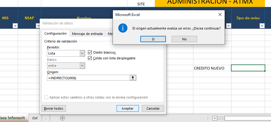 INDIRECTO-EXCEL