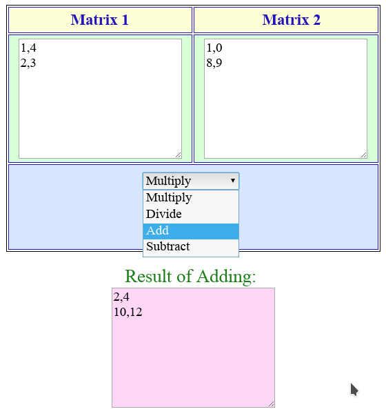 matrices